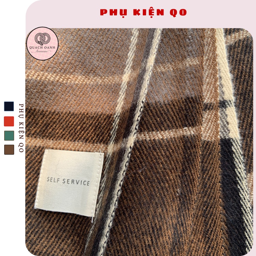 Khăn Len Cao Cấp Phụ Kiện QO , Khăn Choàng Nam Nữ Phong Cách Vintage Cao Cấp - KH27