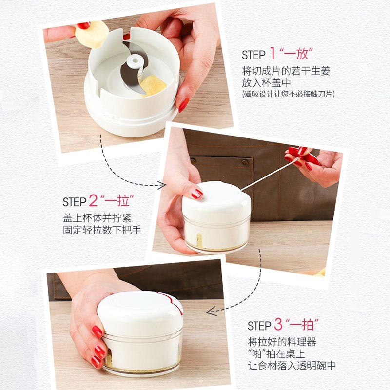 1 + 1 Dụng Cụ Nghiền Tỏi Bằng Tay Tiện Lợi
