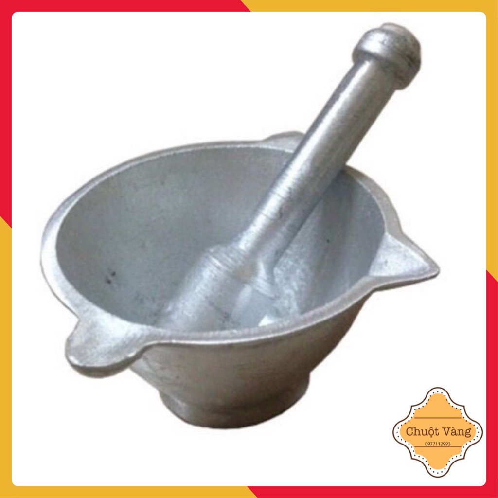 Bộ chày cối bằng gang hàng xịn bền đẹp