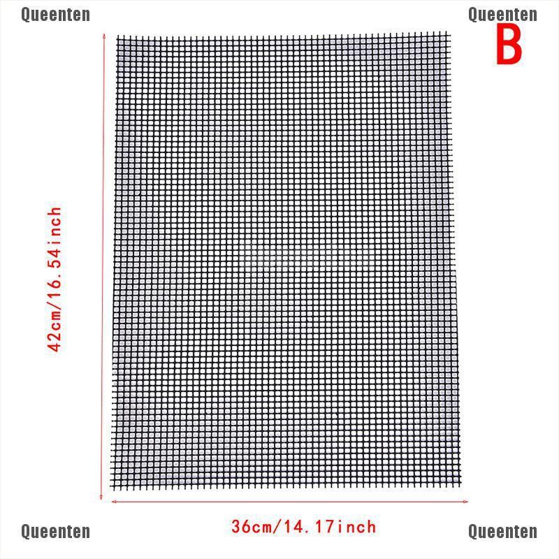 ★Tấm Lưới Chống Dính Màu Đen Để Nướng BBQ Tiện Dụng