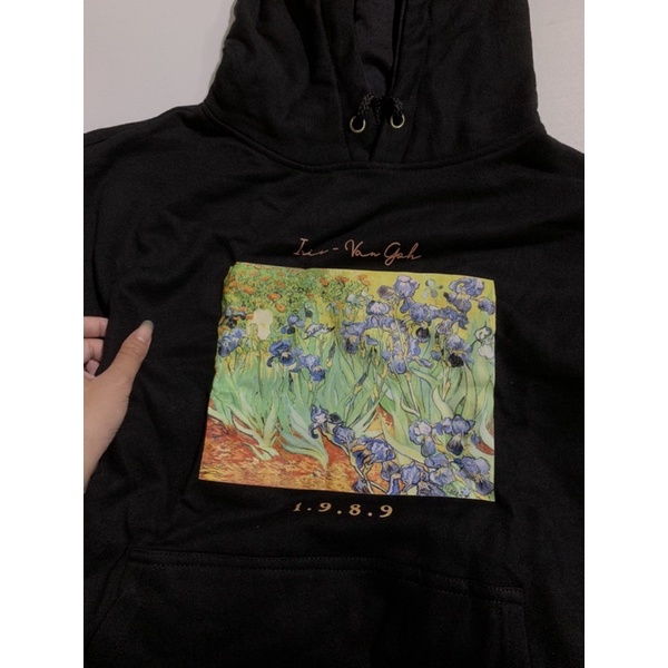 Áo hoodie tranh Hoa Diên Vĩ - Vangogh