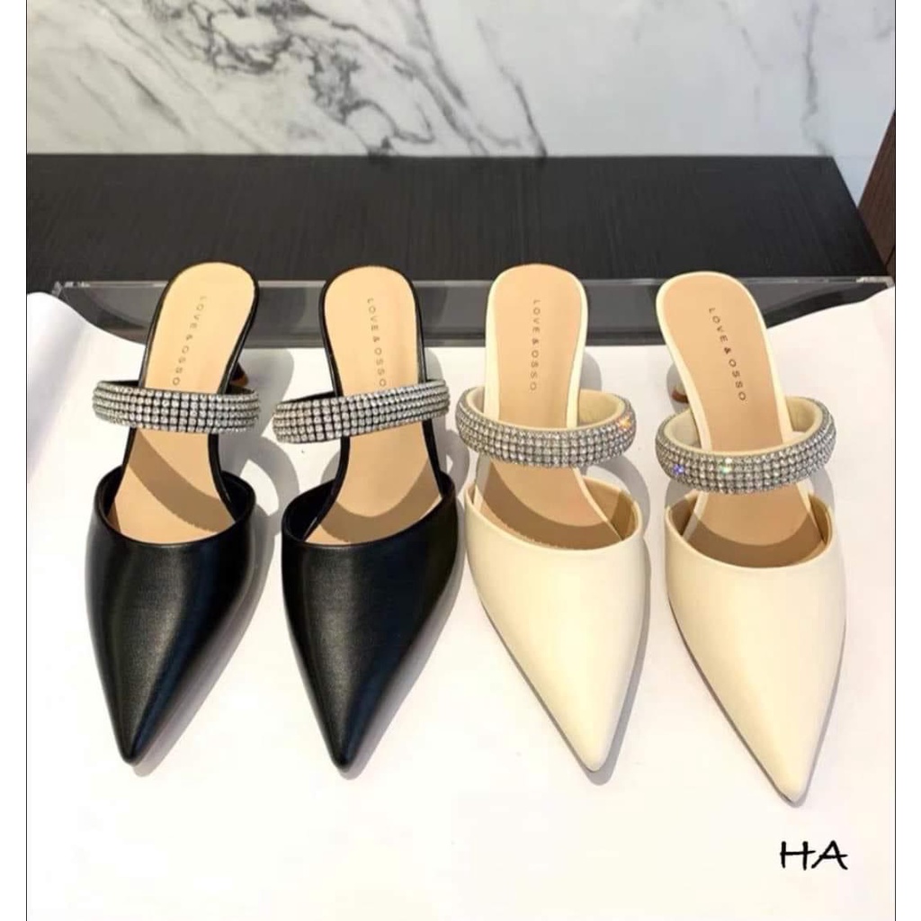 Giày nữ cổ xoàn da mềm êm chân cao 5cm mã N67