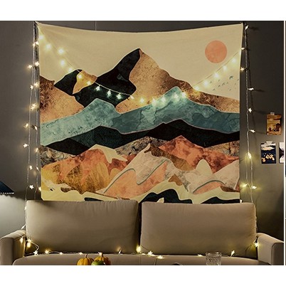Tranh vải treo tường trang trí decor vintage (Loại đẹp)