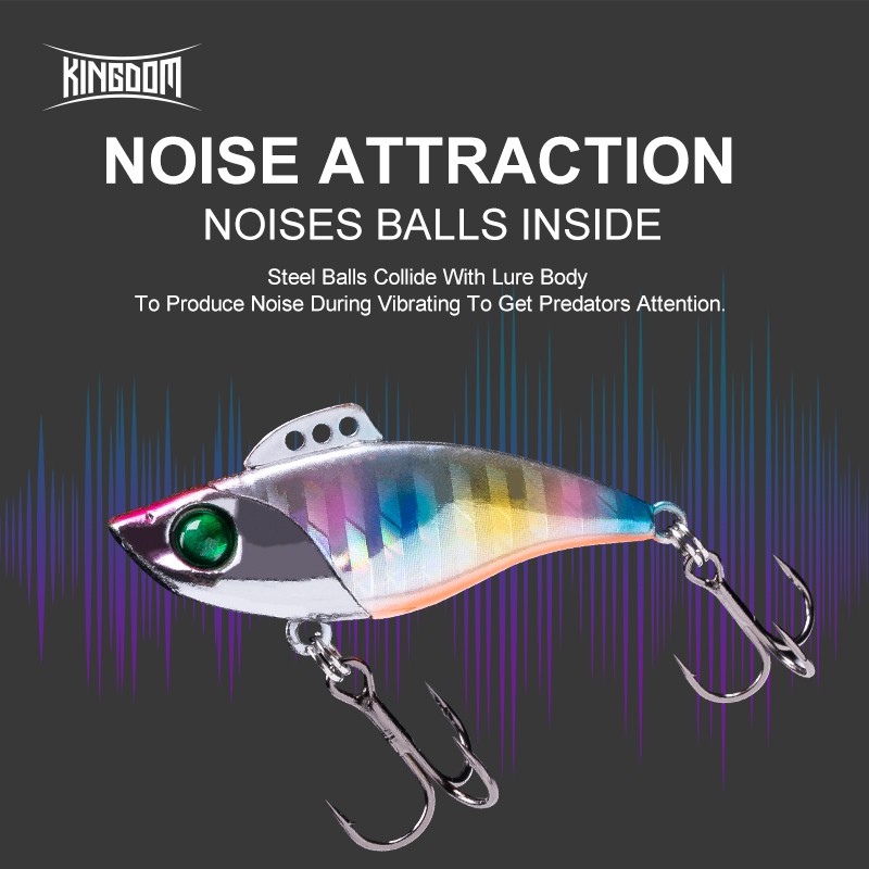 Mồi Câu Cá Giả Kingdom Cứng Loại Chìm Có Độ Rung 45mm 8g/45mm 12.5g/60mm 21g