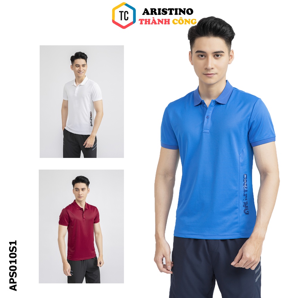 Áo Polo, Áo Thun Nam ARISTINO Cao Cấp- APS010S1, Co Giãn, Siêu Mỏng Nhẹ