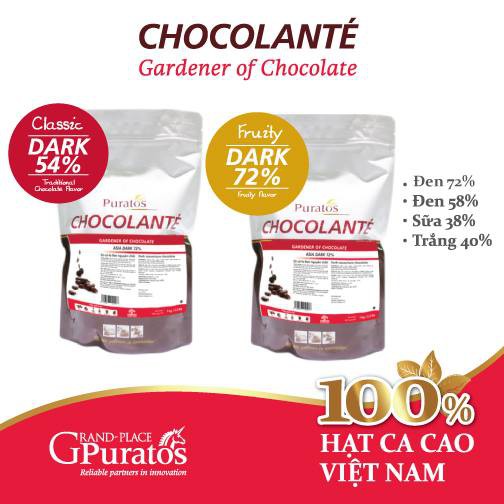 Socola dạng nút hiệu Puratos 1kg