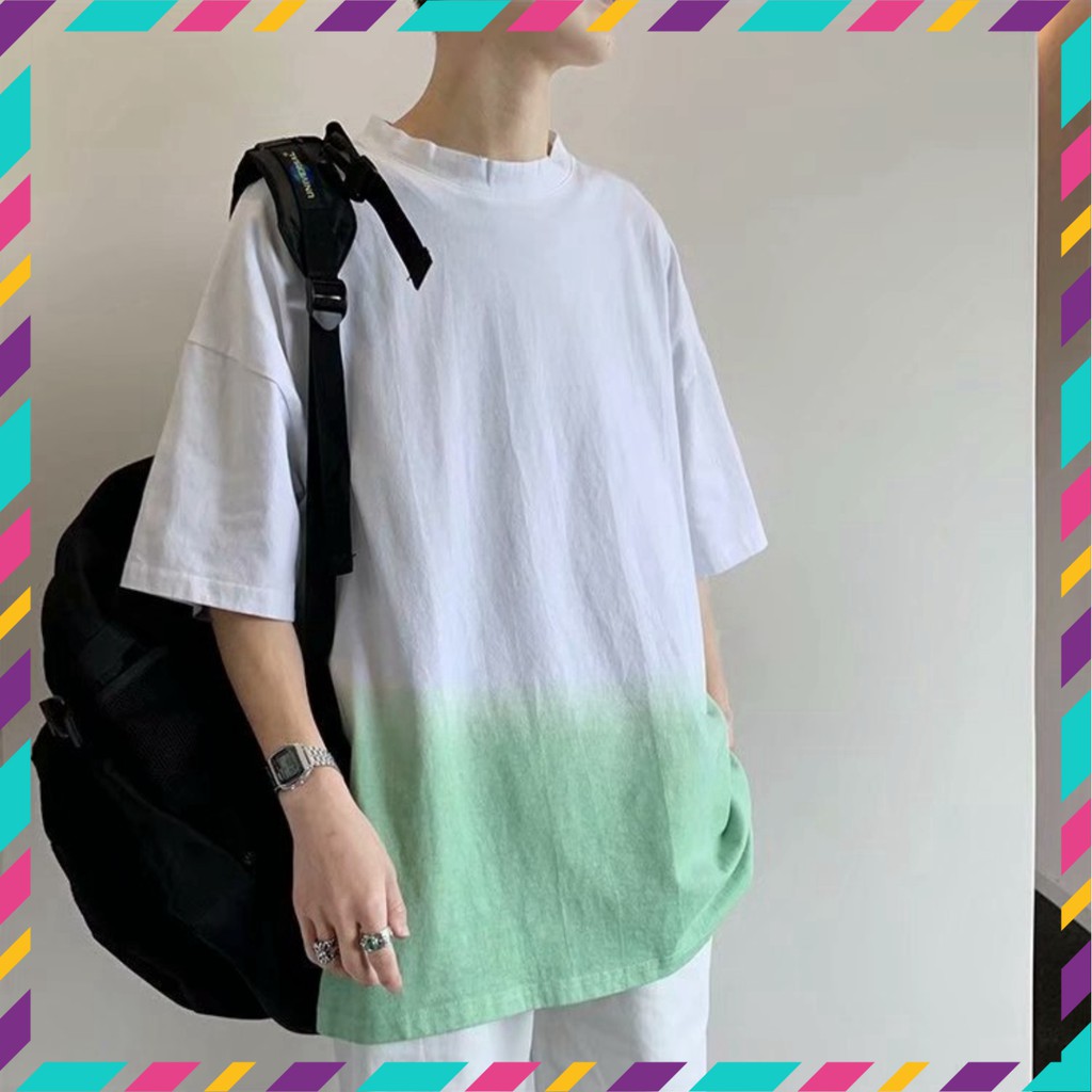 Áo Thun Tay Lỡ Phối Màu Siêu Hot🍁 Unisex nam nữ đều mặc được | BigBuy360 - bigbuy360.vn