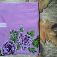 Áo dài đính hoa và ngọc( hình thật)