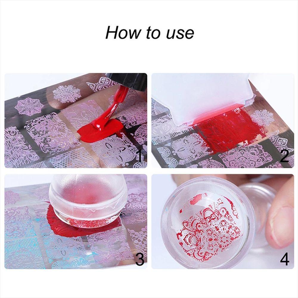 Dụng Cụ In Hình Trang Trí Móng Tay Bằng Silicone Dành Cho Nữ