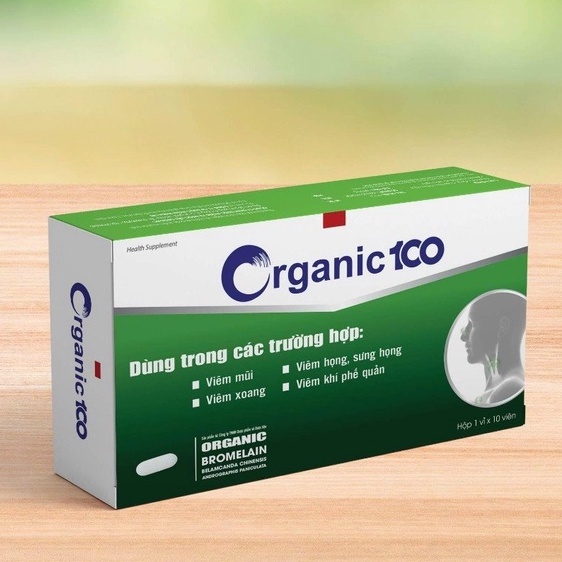 Viên kháng sinh thực vật Xuyên Tâm Liên Oganic100 30 viên/hộp