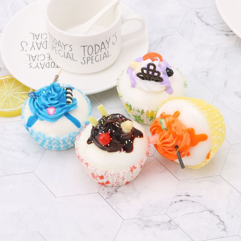 Mô Hình Bánh Cupcake Nhân Tạo Độc Đáo Trang Trí Nhà Cửa / Làm Đạo Cụ Chụp Ảnh