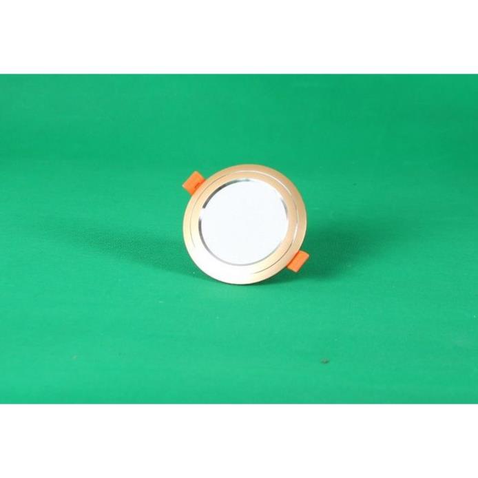 Bộ 50 Đèn Led âm trần đổi màu 7w vỏ vàng, đèn trang trí giá rẻ