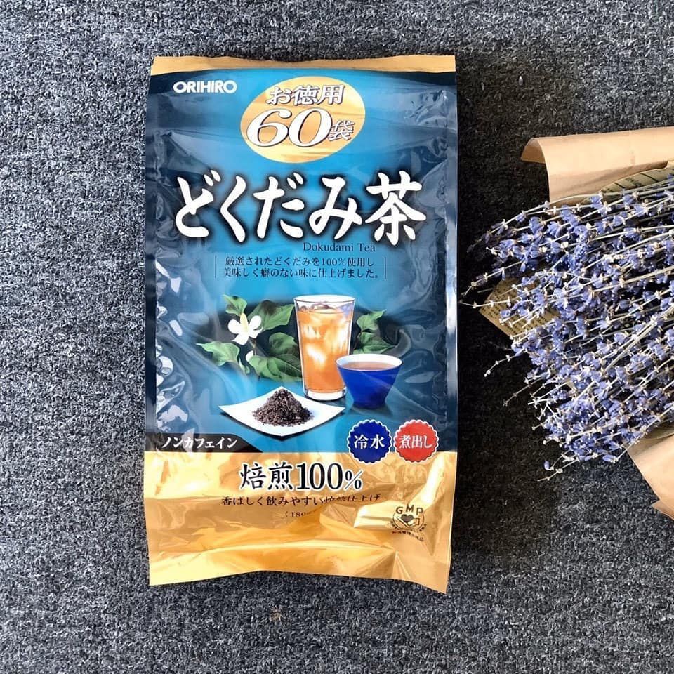 Trà diếp cá Orihiro 60 gói giúp thanh nhiệt thải độc, nhuận tràng giảm táo bón