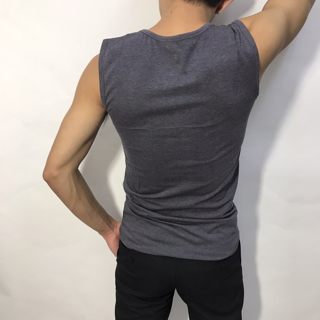 Áo ba lỗ sát nách nam KING 3 lỗ form dáng thể thao ôm body  co giãn tốt  thấm hút mồ hôi ( U08 )