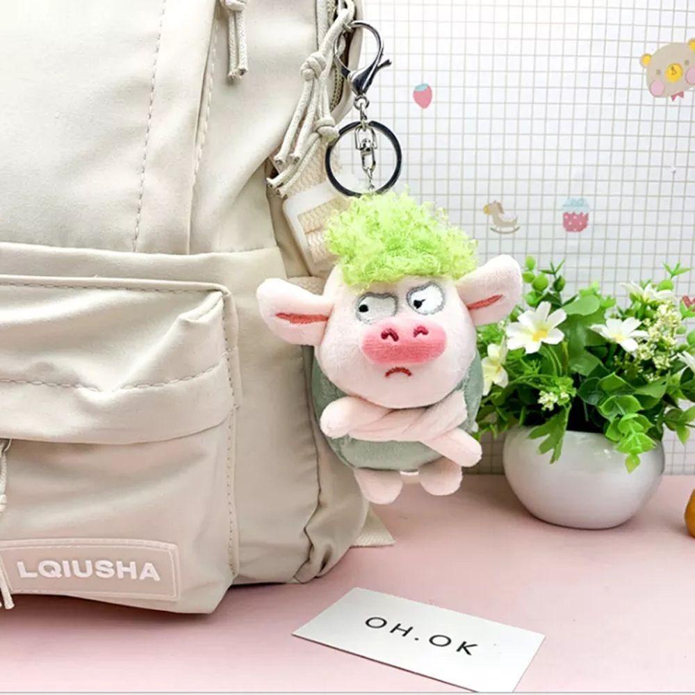 LANFY Móc Khóa Heo Nhồi Bông Mềm Mại Dễ Thương