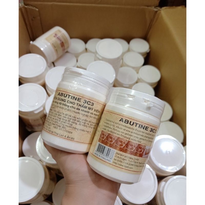 Ủ Trắng, Tắm Trắng ABUTINE 3c3 Chuyên Dùng spa 350ml.