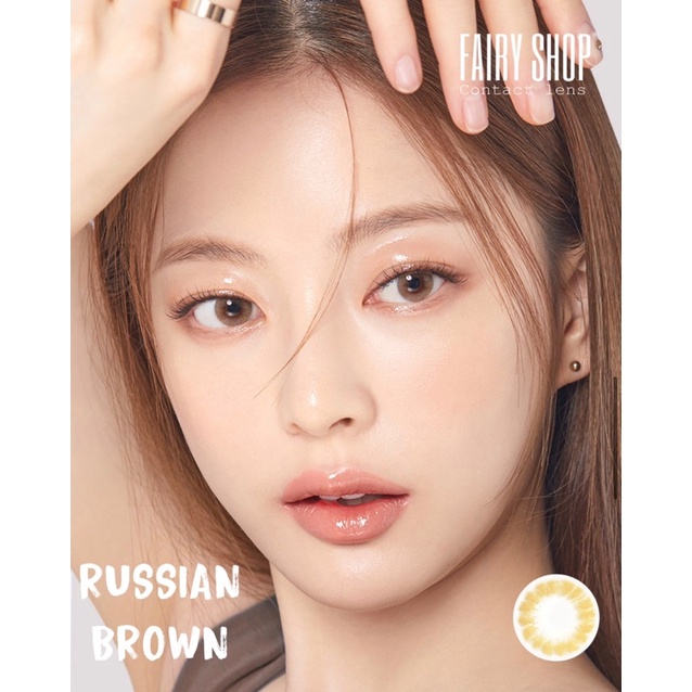 Kính Áp Tròng Russian Brown Snowflake 14.0mm - FAIRY SHOP CONTACT LENS  độ 0 đến 6