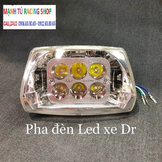 Đèn pha led 6 bóng gắn super dream. đầu lồi