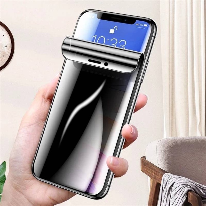 Miếng Dán Hydrogel Mềm Bảo Vệ Màn Hình Chống Nhìn Trộm Cho iPhone 15 14 13 12 11 Pro XS Max Mini XR X 6 S 7 8 Plus SE 2020