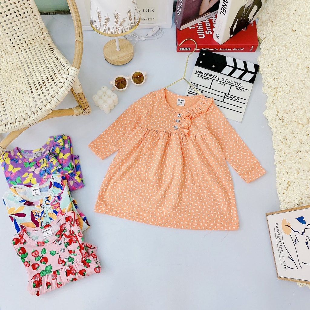 Váy thu đông dài tay Gymkids BB angel xinh xắn cho bé gái (8-19kg) BẢNG MÀU 2