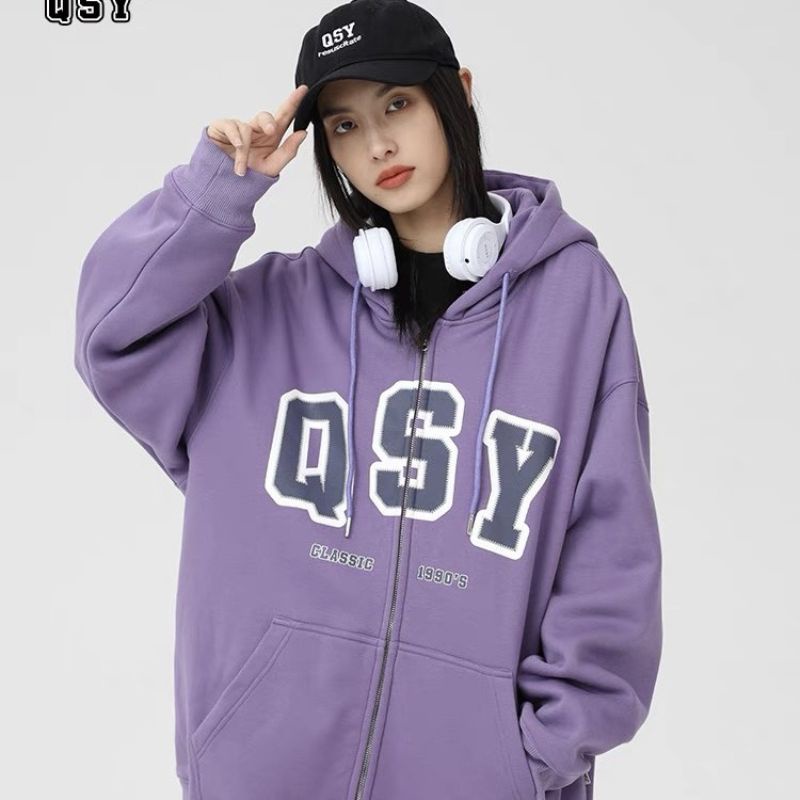 Áo Hoodie Zip QSY Basic 4 Màu Unisex