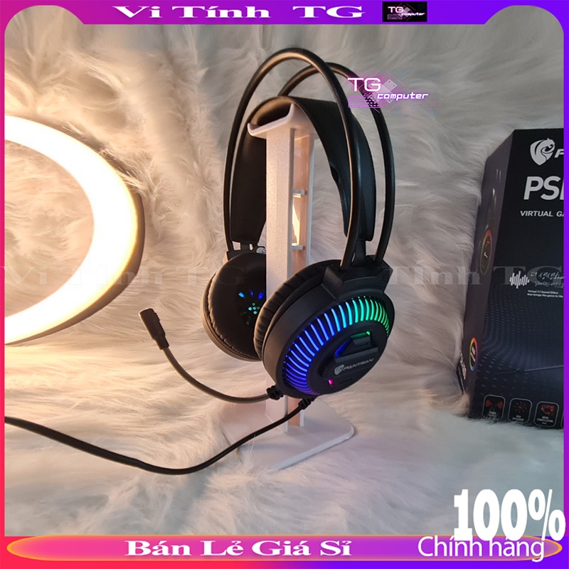 TAI NGHE chụp tai có dây gaming màu hồng và màu đen có mic LED cực đẹp Vi tính TG TNMHNEW