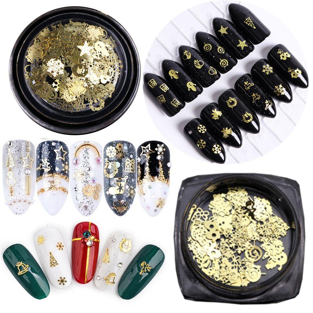 Set 60 / 120 Sticker Dán Móng Siêu Mỏng Chủ Đề Giáng Sinh Thời Trang