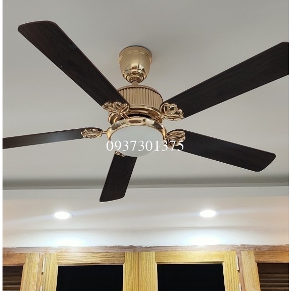 Quạt Trần Đèn Q-120 Sải Cánh 1m40 Động Cơ Lõi Đồng Công Xuất 55w_Đèn Led sáng 3 chế độ_Có Điều Khiển Từ Xa_Bảo Hành 2 N