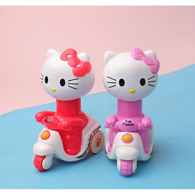 Đồ chơi mèo kitty chạy xe máy cho bé quà tặng cho bé trẻ em