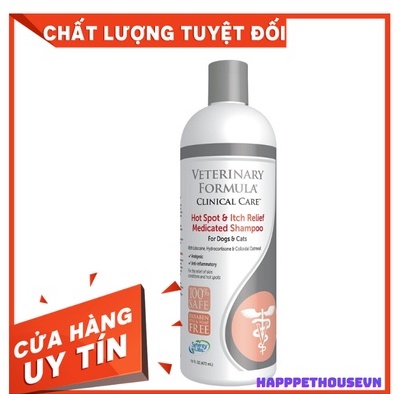 Sữa tắm Veterinary Formula Cam chuyên nấm ngứa viêm da rụng lông cho thú cưng chó mèo