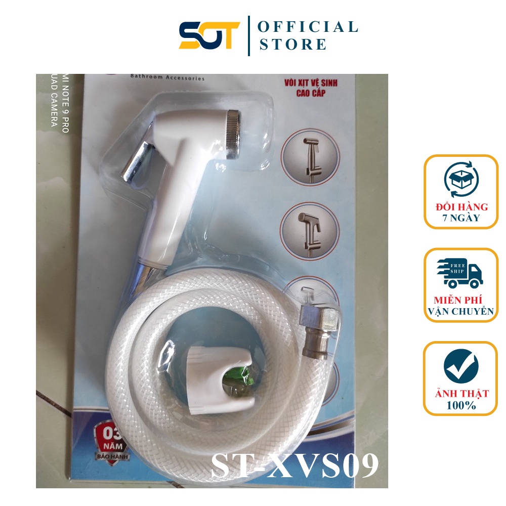 Vòi xịt Tăng áp, vòi xịt nhựa toilet, vòi bồn cầu ST-XVS09