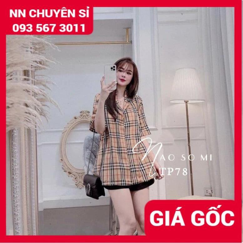 HÀNG ĐẸP ⚡ VẢI MỀM ⚡ ẢNH THẬT ⚡ ÁO SƠ MI BBR TAY NGẮN ⚡ ÁO SƠ MI SỌC KẺ TP78