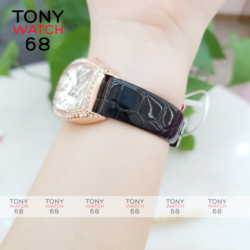 Đồng hồ nữ dây da đeo tay bầu dục đá viền vàng chính hãng Bolun thời trang đẹp giá rẻ | BigBuy360 - bigbuy360.vn