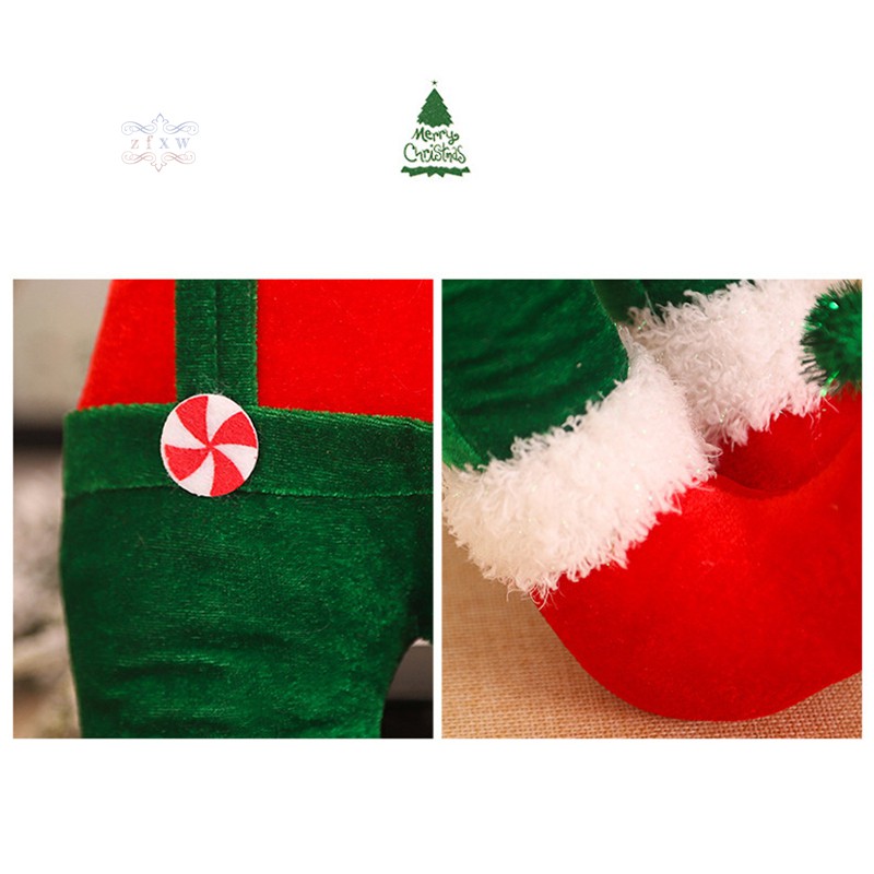 ZFXW Christmas Tree Decorations Santa Claus Doll Elf Hug Tree Holiday Home Shopping Mall Decoration Supplies Plush Toys @VN