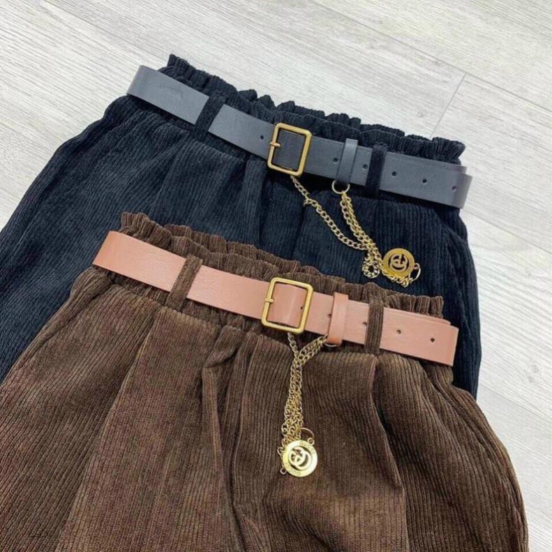QUẦN BAGGY TÂY CHẤT NHUNG TĂM HOT TREND CHẤT ĐẸP TRỜI TRANG BANAMO FASHION QUẦN BAGGY NHUNG TĂM 851