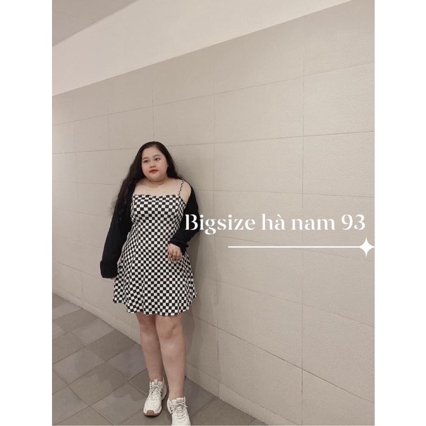đầm suông caro xoè nhẹ bigsize .60-110kg