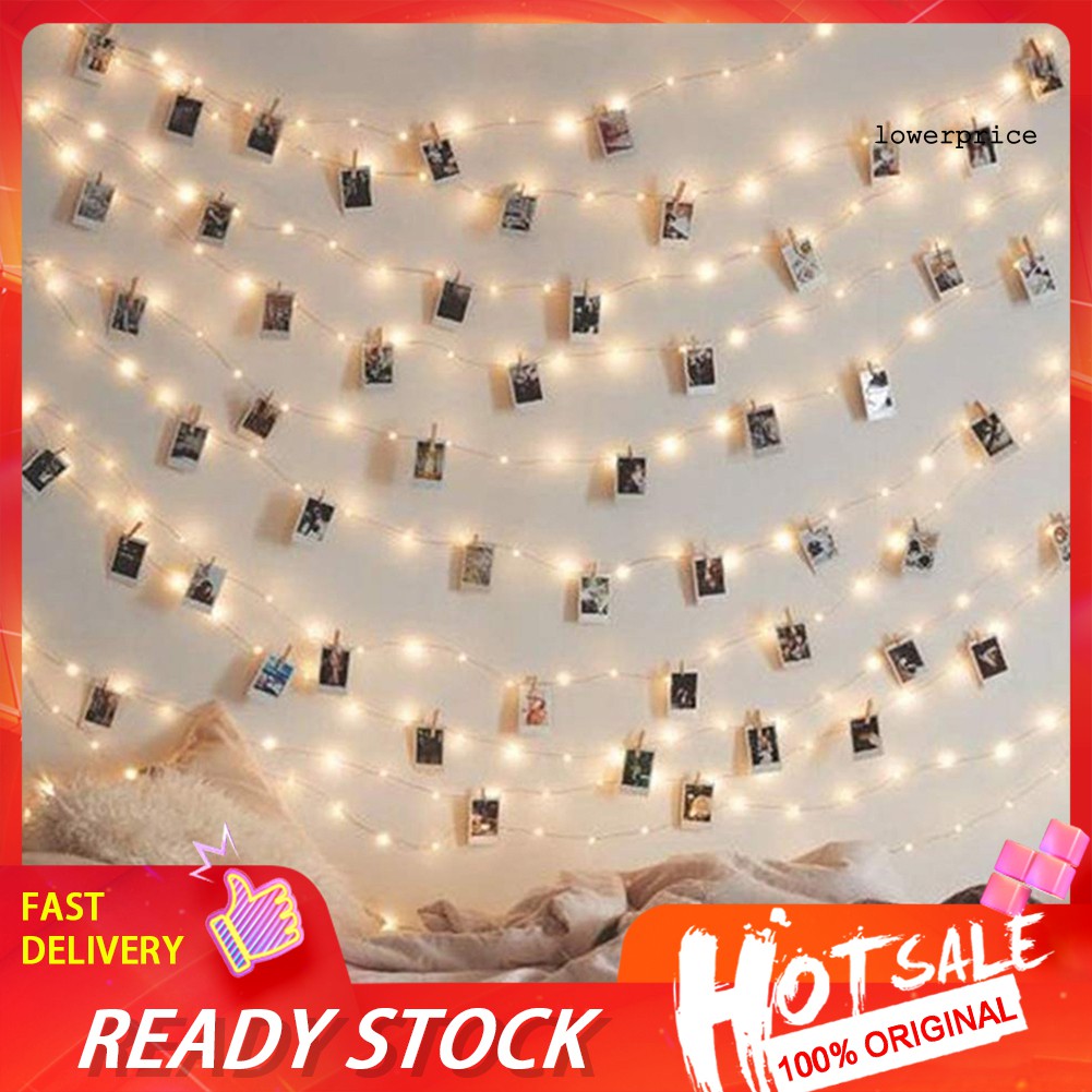 LP☆2/5/10M Photo Clip USB LED Strings Light Christmas Wedding Party Home Decoration