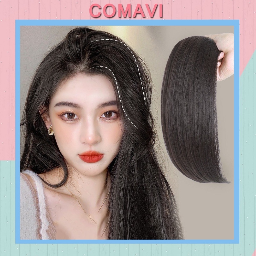 Tóc giả nữ Comavi kẹp tóc giả cao cấp tăng độ phồng cho tóc 20cm TG13