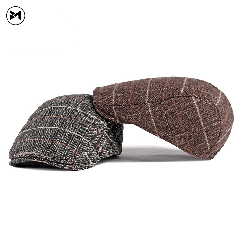 Mũ Beret Len Thiết Kế Mới Thời Trang Theo Phong Cách Anh Dành Cho Nam