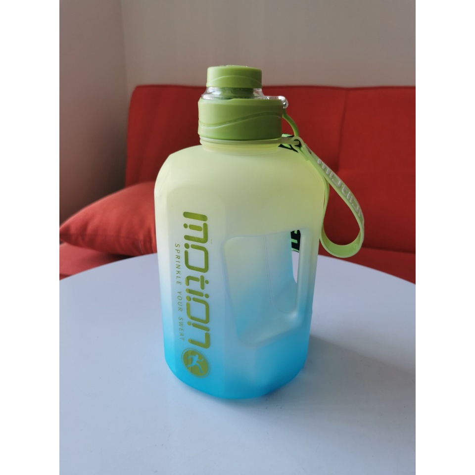 Bình Đựng Nước Thể thao Tập Gym 2000ml Siêu To Tiện Dụng Đem Đi Mọi Nơi Nhắc Nhở Thời Gian Uống Nước