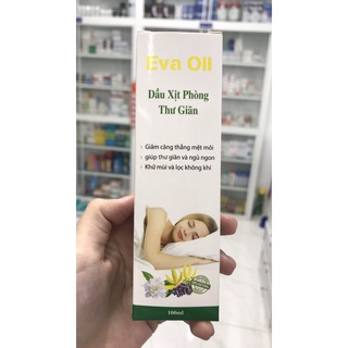  Dầu xịt phòng thư giãn   đuổi muỗi Sả Chanh Eva Oil 100ml 