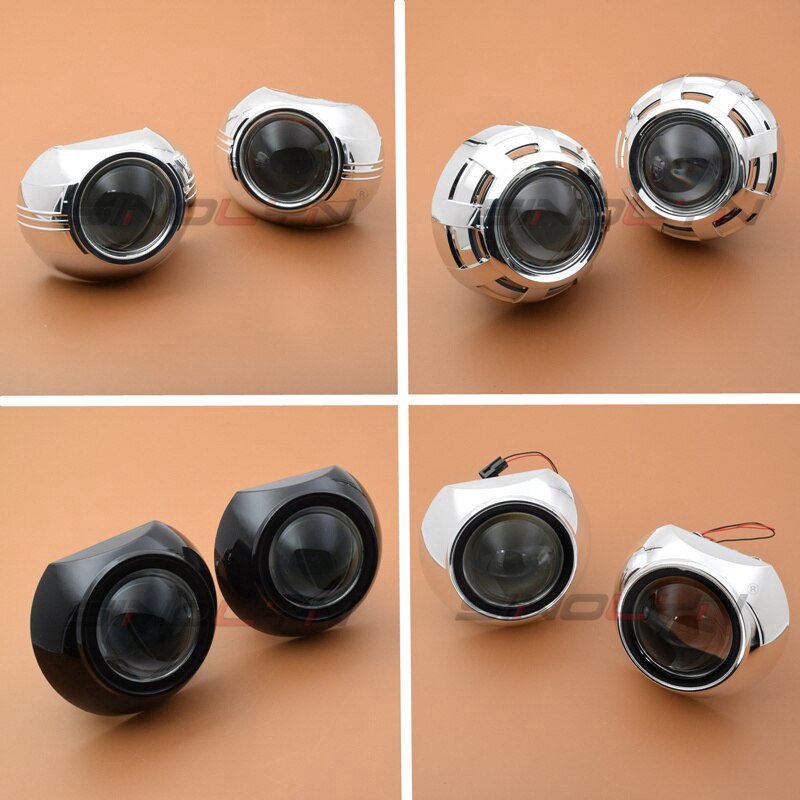 Đèn bi cầu Đèn Pha Led Bi-Xenon 3.0 Inch H7 H4 H1 Siêu Sáng Bằng Kim Loại Cho Xe Hơi / Xe Máy