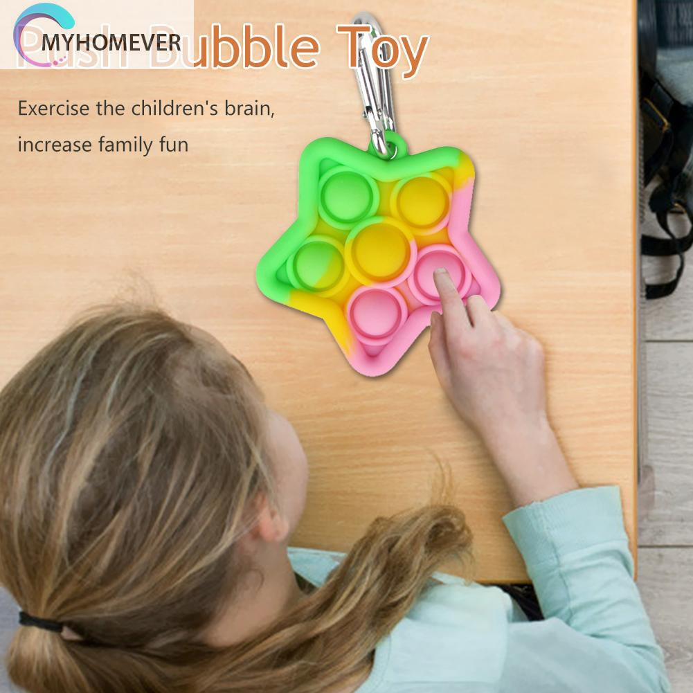 Pop It Fidget Đồ chơi Carambola Five Pointed Star Push Bubble Sensory Autism Relief Stress Đồ chơis