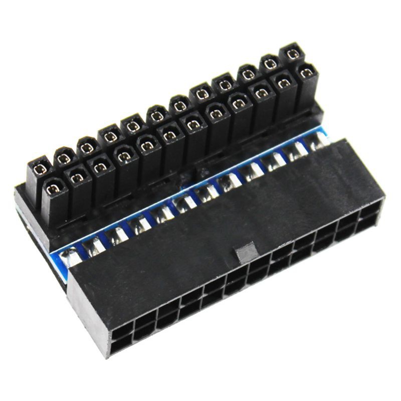 POWER 90 DEGREE Bo Mạch Chủ Chuyển Đổi Đầu Đực 24pin Sang Đầu Cắm 90 Độ 24pin | BigBuy360 - bigbuy360.vn