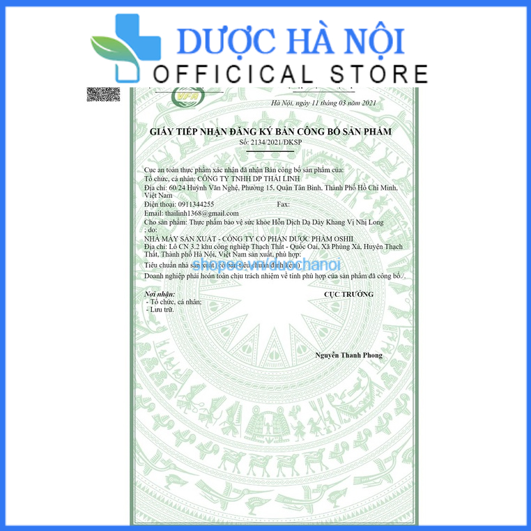 Hỗn dịch dạ đay Khang Vị Nhị Long – giúp bảo vệ dạ dày, giảm nguy cơ viêm loét dạ dày, tá tràng hộp 15 gói
