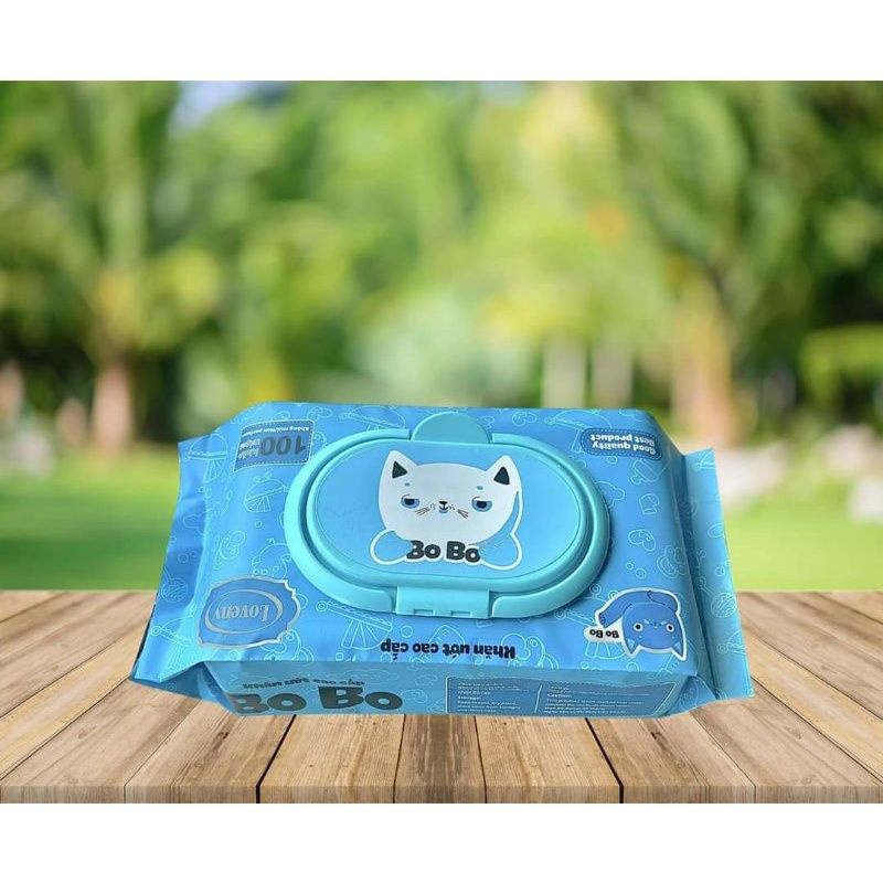 Khăn ướt cao cấp BoBo 100 tờ không mùi