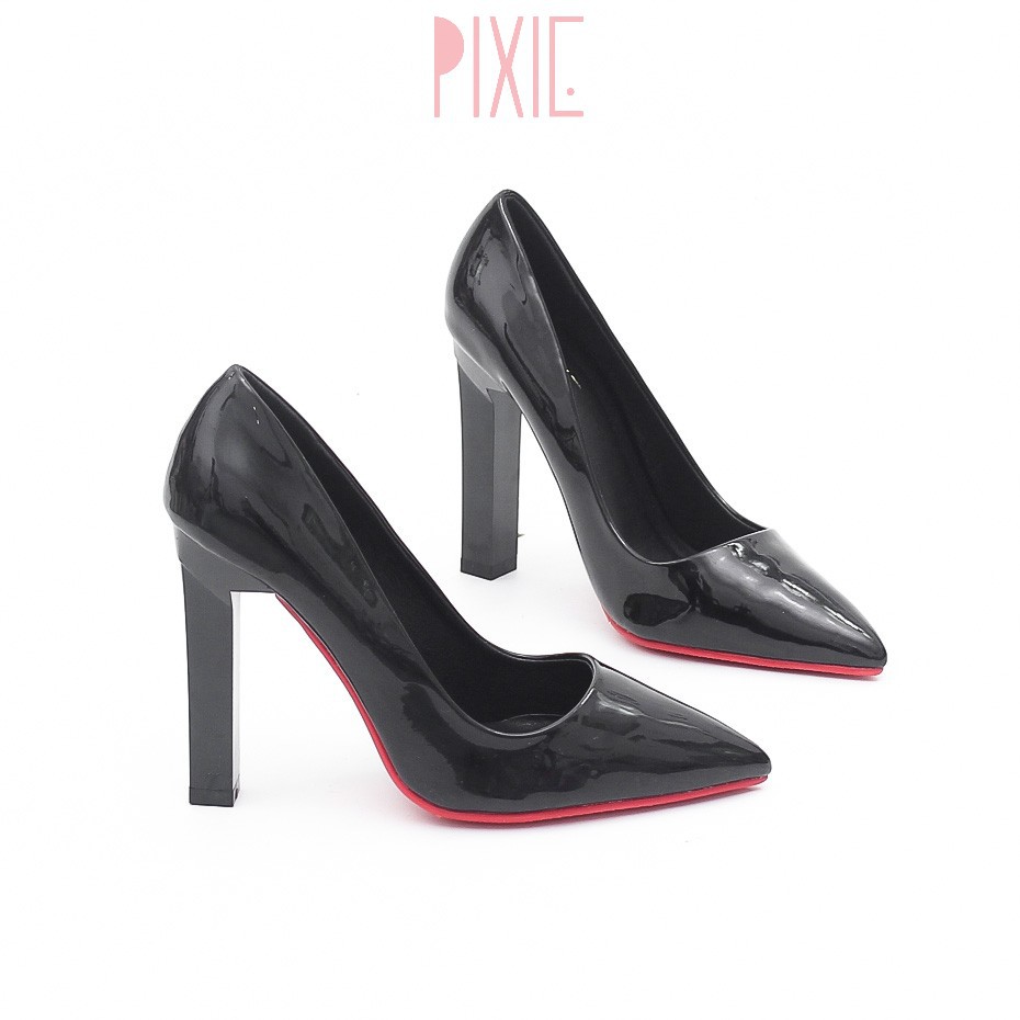 Giày Cao Gót 10cm Da Bóng Đế Vuông Pixie P250 | BigBuy360 - bigbuy360.vn