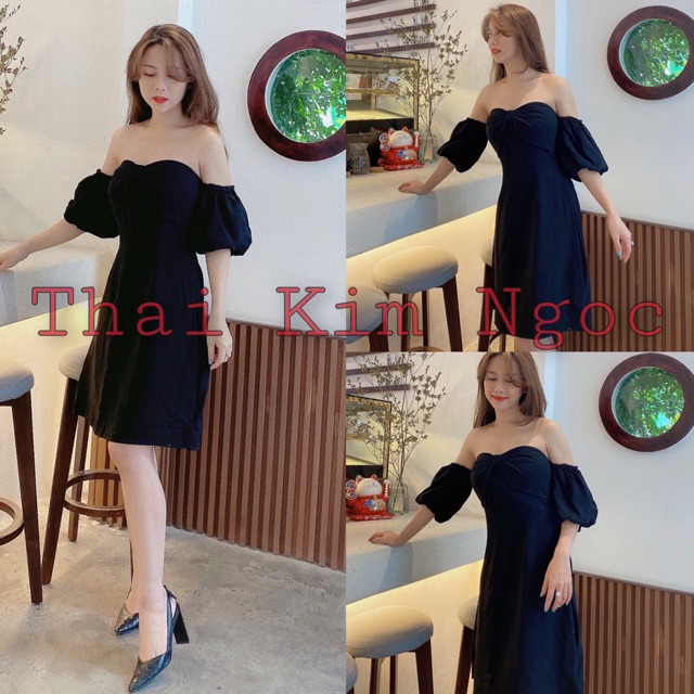 Đầm xoè cúp ngực tay bí | BigBuy360 - bigbuy360.vn