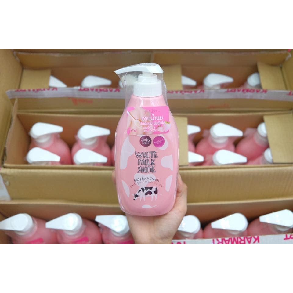 SỮA TẮM CATHY DOLL WHITE MILK SHINE BODY BATH  SALT THÁI