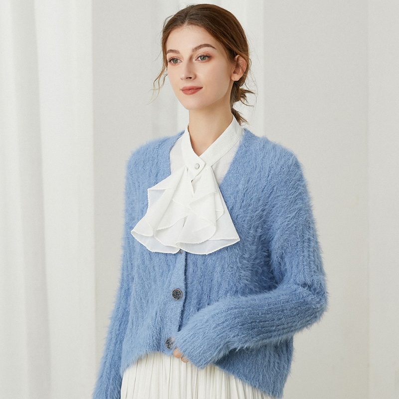 Cổ Áo Sơ Mi Giả Nhún Bèo Màu Trắng Phong Cách Gothic Thời Trang Cho Nữ